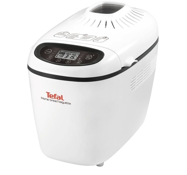 Хлебопекарна Tefal Home Bread Baguette PF610138, 1500 гр, 16 програми, Бяла