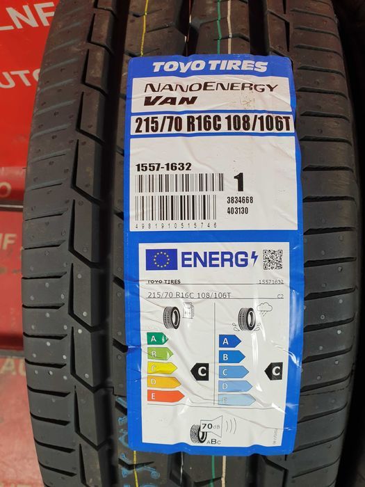 anvelope de vara - 215/70/16c - toyo - noi - dot 4921 !