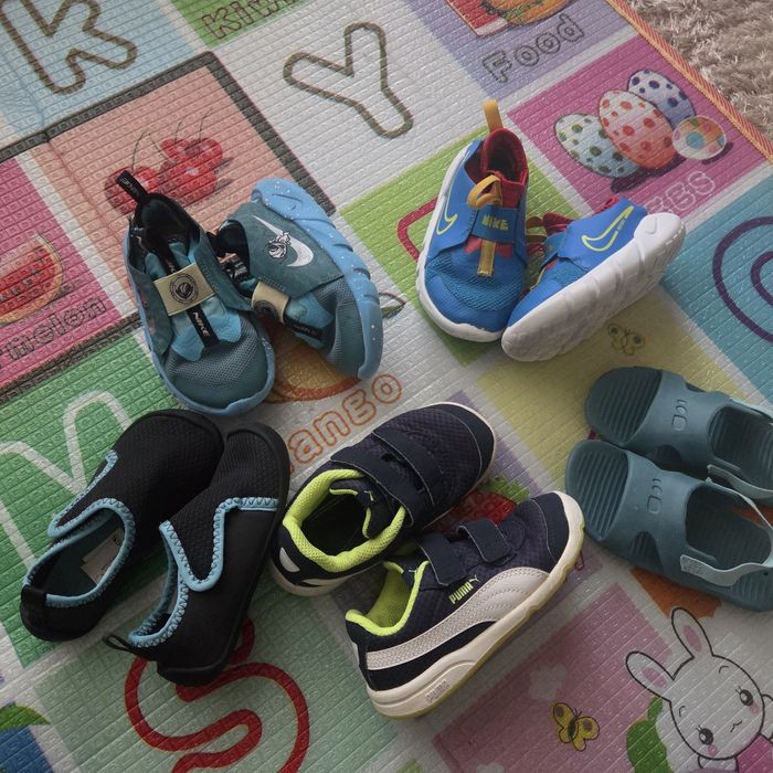 Маратонки Nike, Puma и сандали Декатлон 26