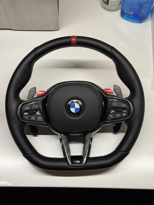 Volan BMW Model CS Carbon piele nappa si cusaturi M G20 G21 G30