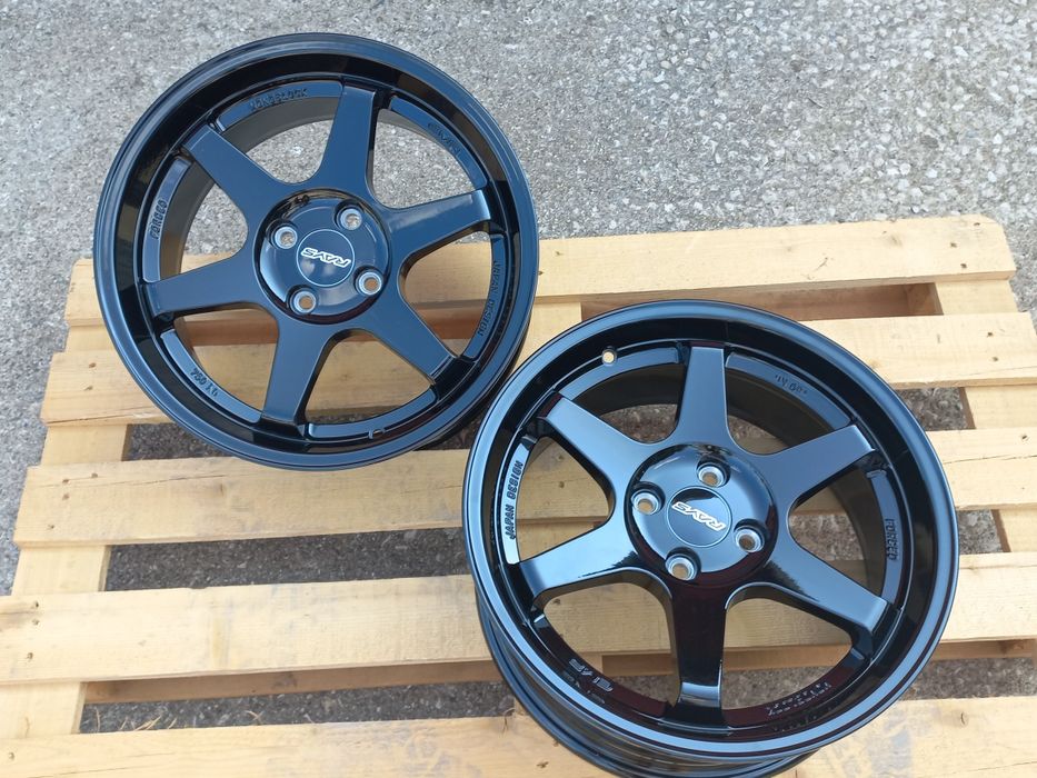 16 4x100 Rays T37 Volk Racing Opel Honda Suzuki Bmw e30 vw Golf Black