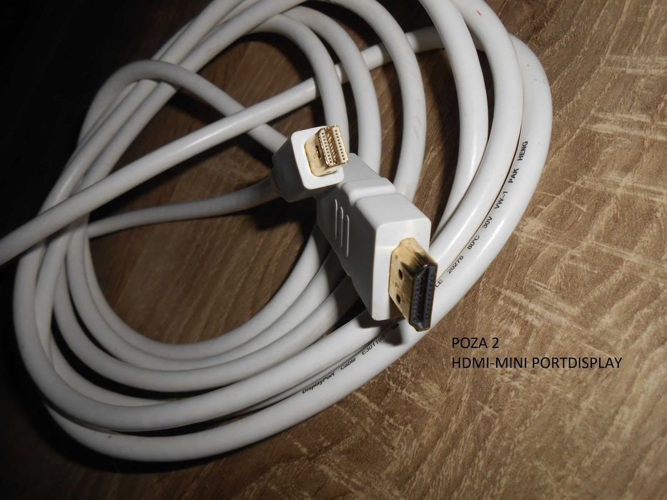 Cabluri/adaptoare mini display port /hdmi 4 k/USB.C/vga,dvi