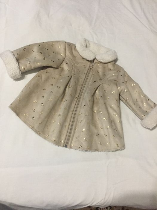 Детско кожено палтенце за момичинце
