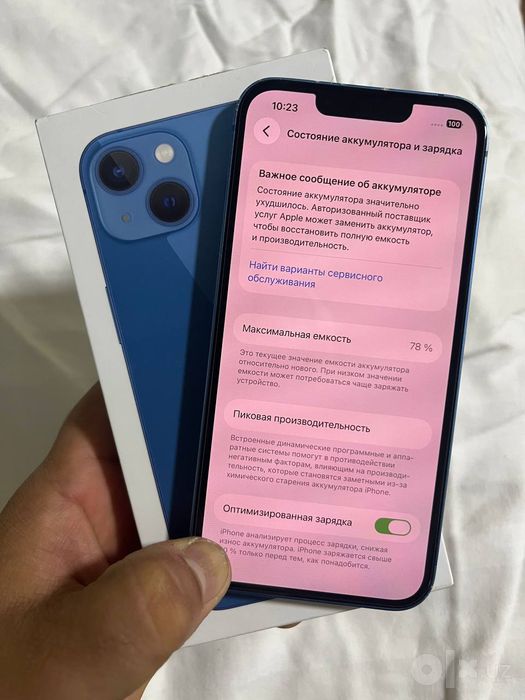 Iphone 13  Ko'k 128 Gb