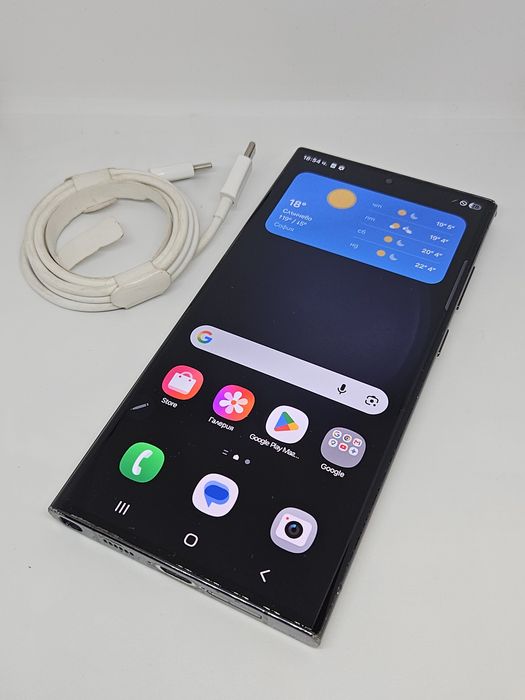 ТОП. Samsung Galaxy S23 Ultra 5G 256Gb/8Ram Black + Кабел
