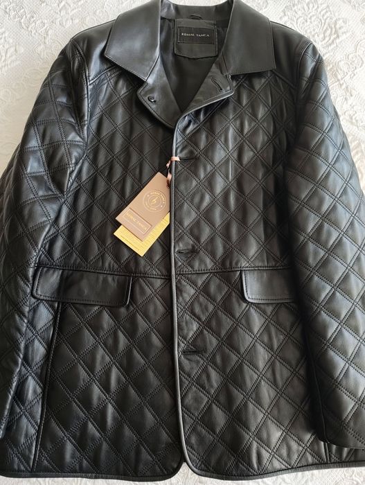 Елегантно кожено яке от естествена агнешка кожа