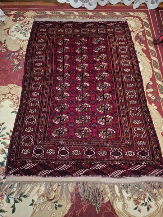 Asl Turkman gilam  1.15×1.80  60 yilgi gilam zich to'qilgan