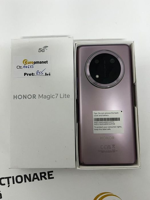 Telefon mobil HONOR Magic7 Lite, Dual SIM, 8GB RAM, 256GB -I-