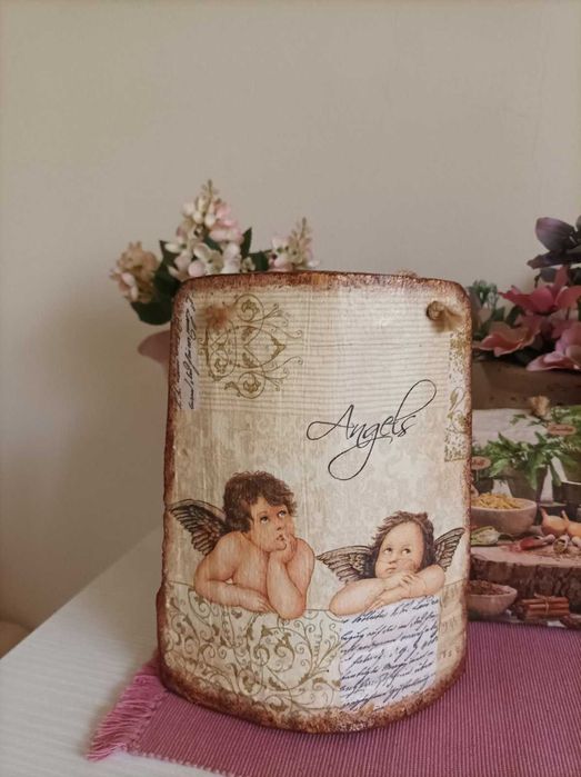 Икони (върху турска керемида) -Арх.Михаил Дева Мария, св. Киприян