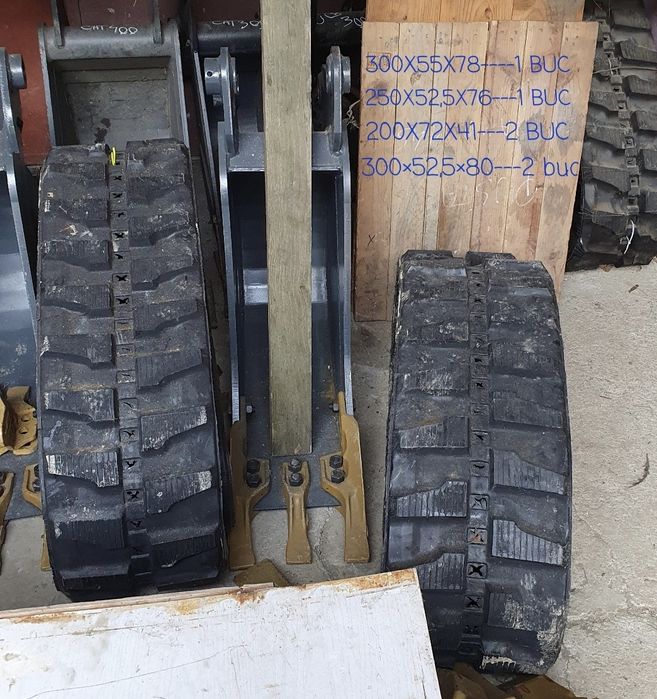 Senile de cauciuc utilaje 230x47x70 foreza 2304870Klac hardox rampe