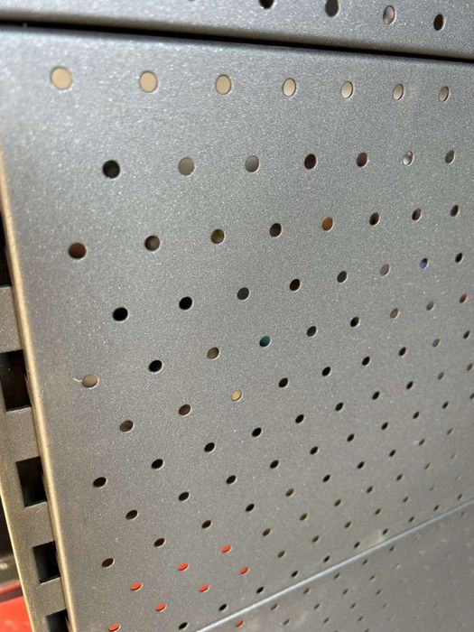 Стелаж стенен перфориран тегометал -черен нов