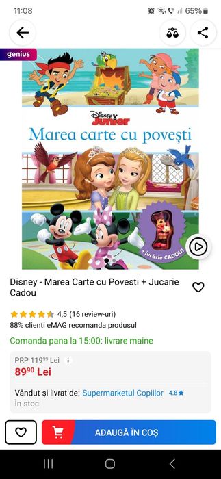 Disney - Marea Carte cu Povesti