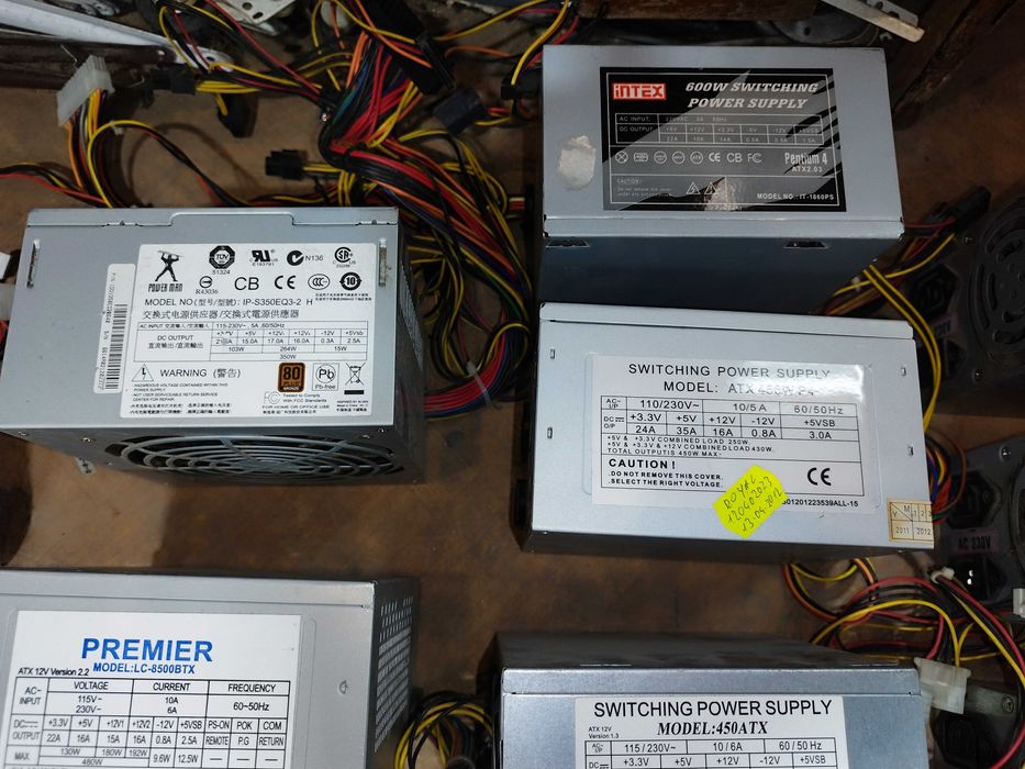 Sursa calculator cateva modele 250 - 600 Wati 6 - 8 pini pl. video
