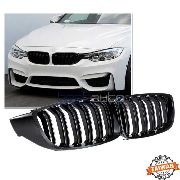 Бъбреци за BMW F32 / F33 / F36 (2013+) черен гланц двойни