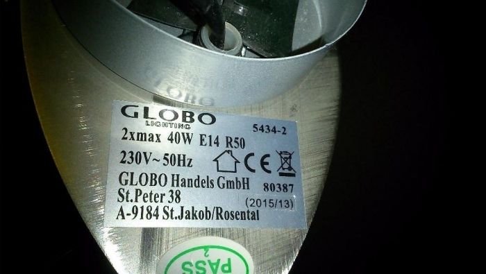 Plafoniera cu 2 spoturi - Noua