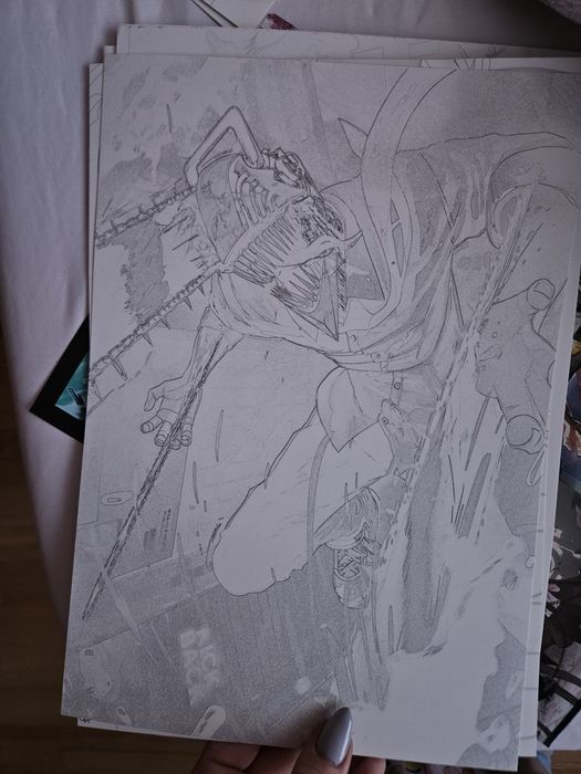 Скици за оцветяване Chainsaw Man