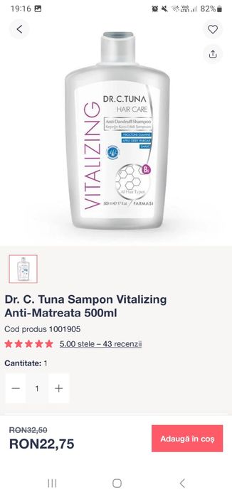 Șampon anti matreata Farmasi