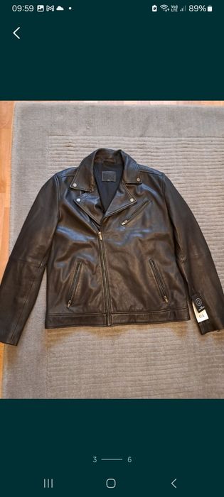 Geaca de piele biker H&M,XL