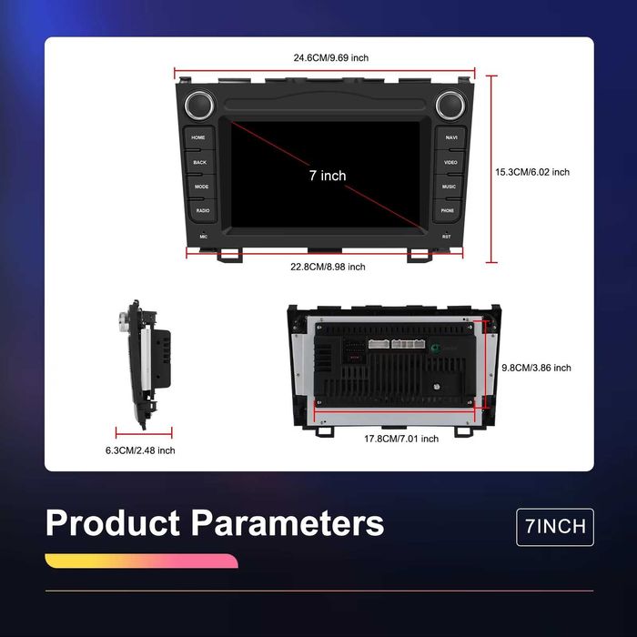 Мултимедия Двоен дин за HONDA CRV плеър с Android Навигация HONDA CR-V