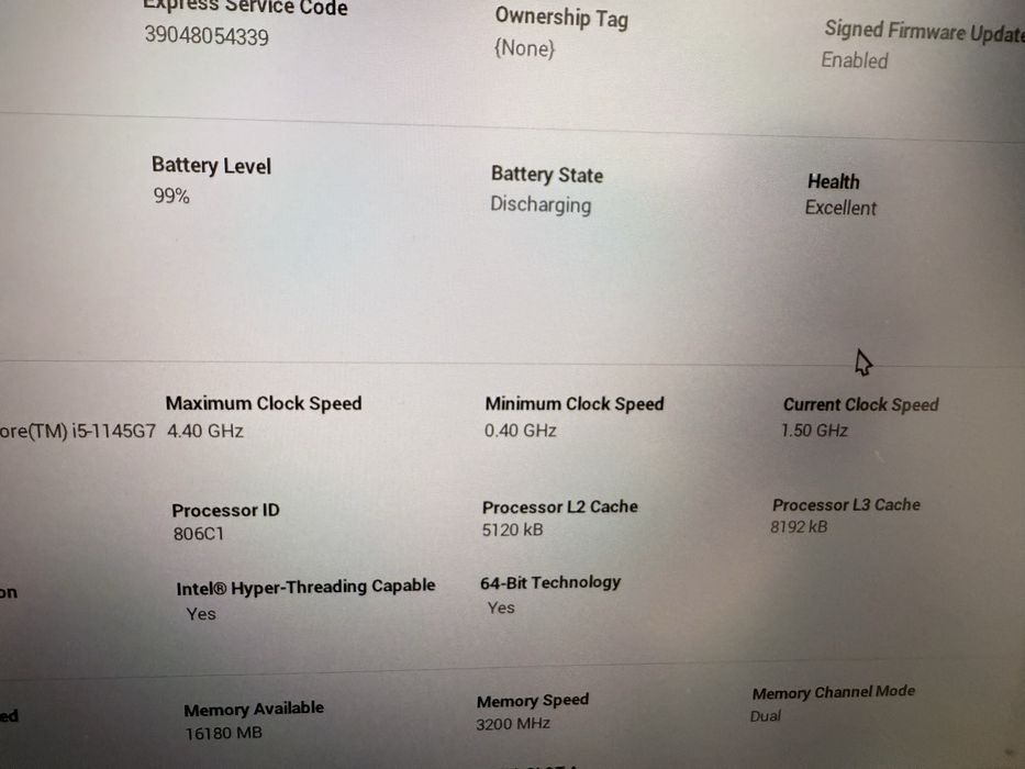 Notebook Dell Latitude 5520 i7 SSD 512 GB 16 GB RAM