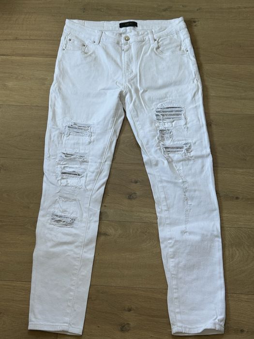 Amiri white slim fit jeans