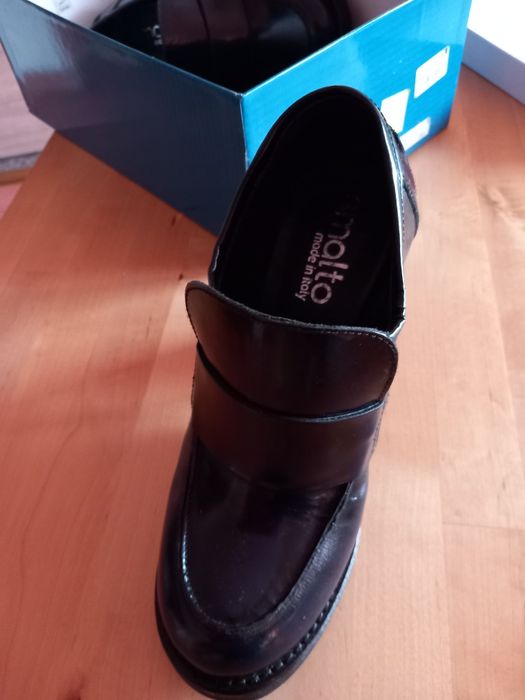 Pantofi piele cu toc