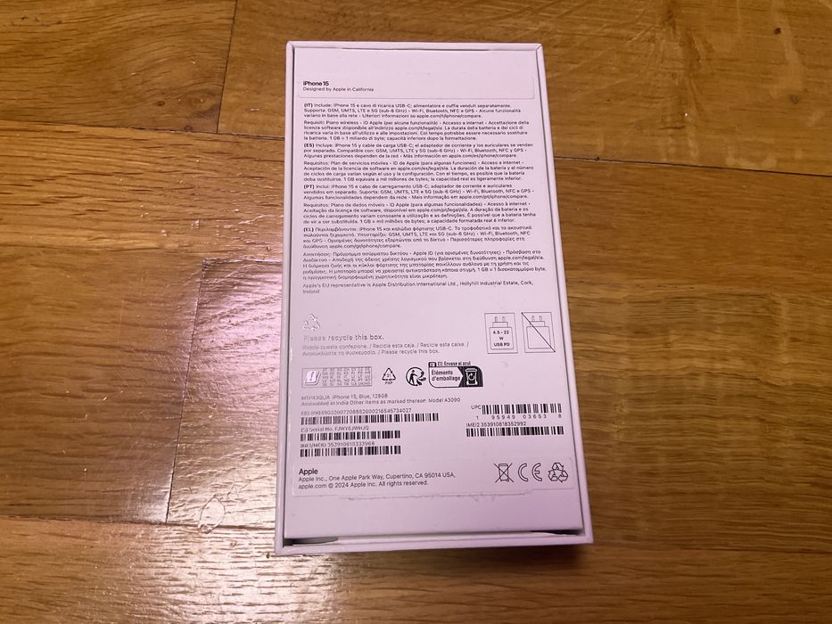 Iphone 15 -128 gb nou ( pt piese s au cine stie sa l faca )