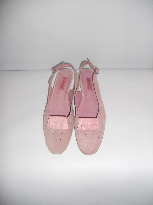 Pantofi roz nr. 39 piele întoarsă