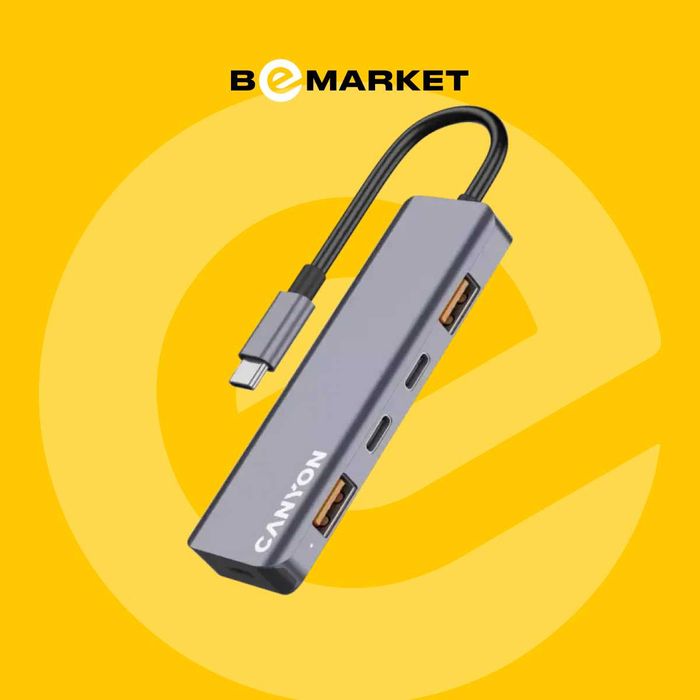 USB разветвитель CANYON DS-18 5in1 USB-C