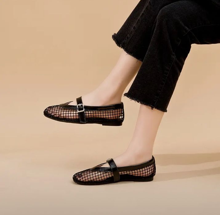 Балетки сеточные