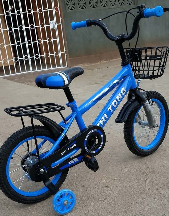 Детски велосипед с кош, помощни колела 12";14";16";18";