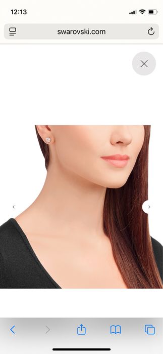 Обеци с розови камъни Swarovski