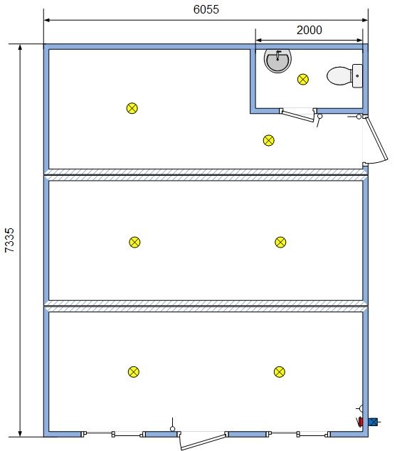 Модульное здание 45 м2