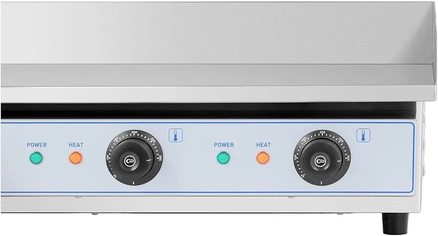 Royal Catering RC-EG001  професионална двойна електрическа скара 730 x 400 мм гладка 2 x 2200 W плоча за грил електрическа плоча за грил.