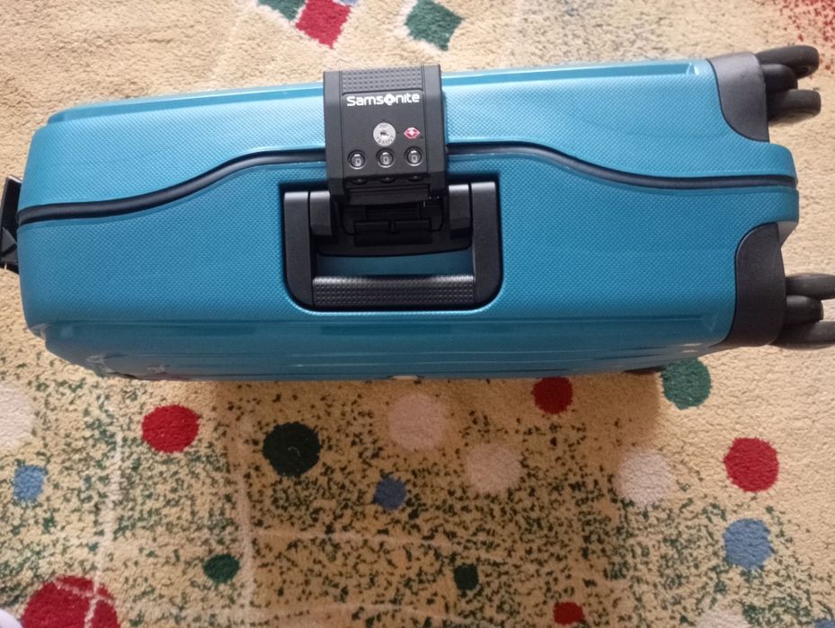 Troler Samsonite S’Cure Spinner 69x49x29 cm ,72 de litri,albastru