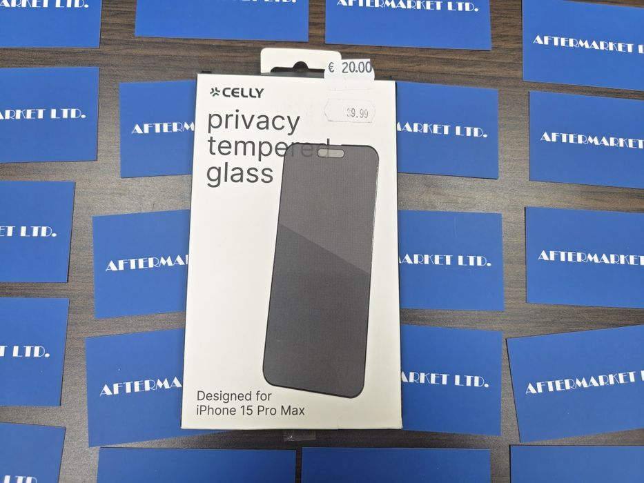 Протектор за екрана CELLY Privacy за iPhone 15 Pro Max