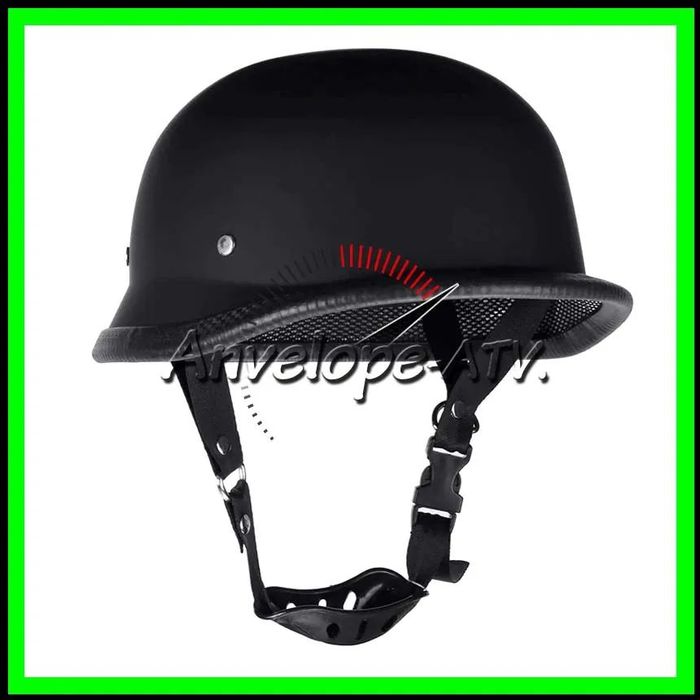 Casca moto Chopper Nazy WW2 Nazist German - Negru Mat - M, L, XL