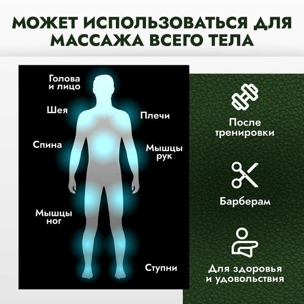 (Sf-67) Массажер для головы, лица, спины, шеи и плеч электрический