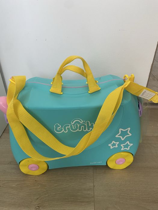 Valiza Troller  copii Ride-On Trunki UNA Unicorn 46 cm, ghiozdan gradinita Skip Hop, ghiozdan gradinita  Trunki