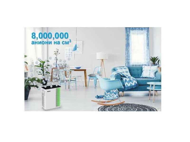 Пречиствател на въздух Hygea Air Prо, HEPA H13, Smart Wi-Fi, UV лампа