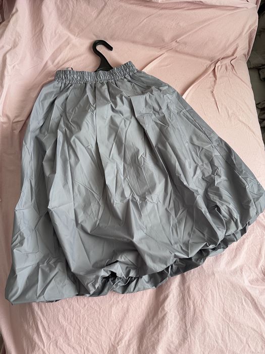 Юбка баллон серая