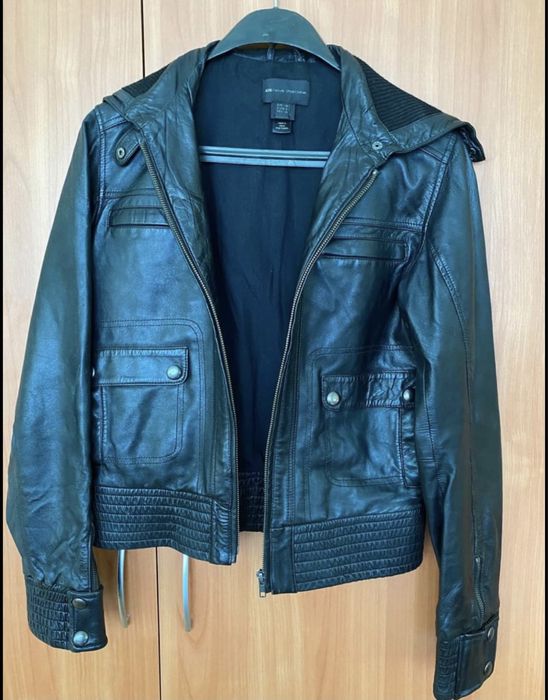 Дамско яке естествена кожа Mango