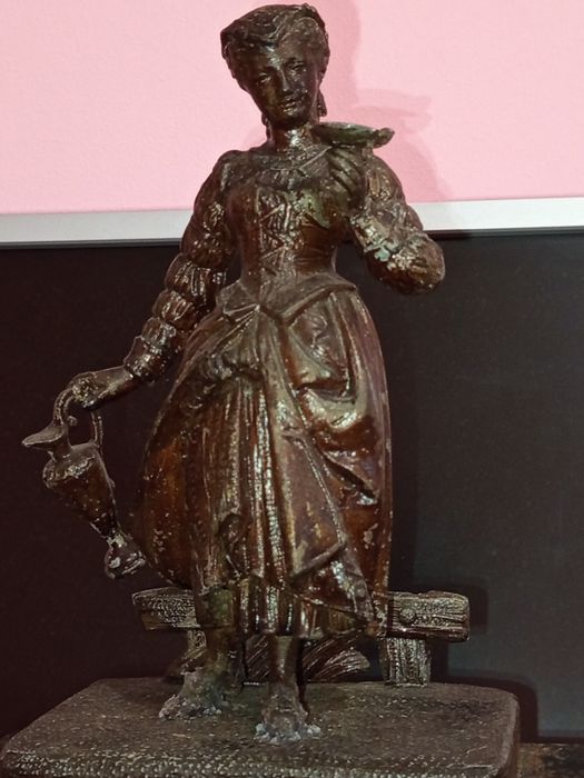 Ceas cu pendul de șemineu francez sec.XIX, S.Marti et Cie