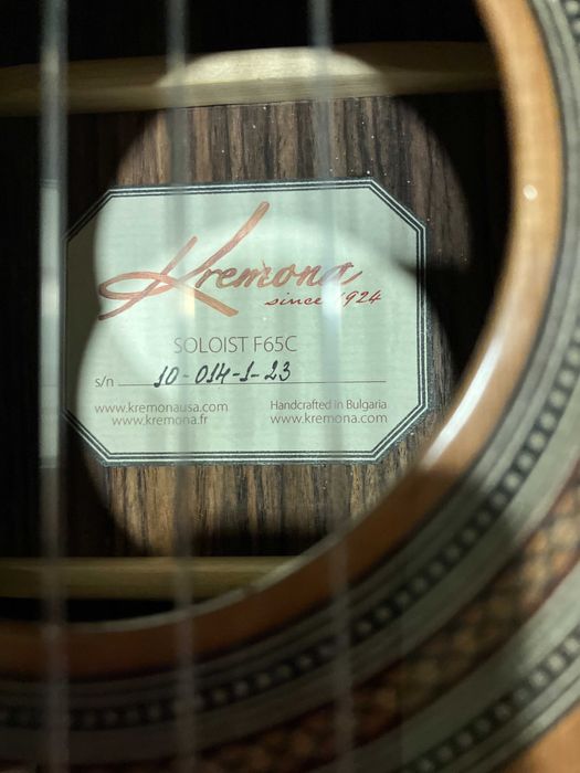 Гитара классическая Kremona Soloist F65C 4/4