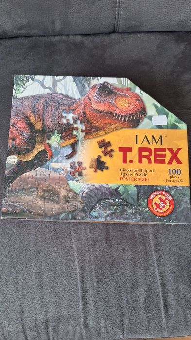 I Am T.Rex Dinosaur Shaped Puzzle