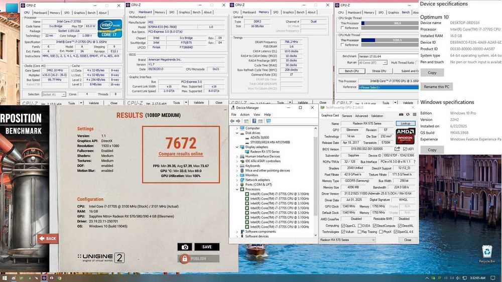ГеймингPC i7 3770S-4с/8т/RX570-4gb/16gbDDR3/120ssd/1Tbhdd/475PSU