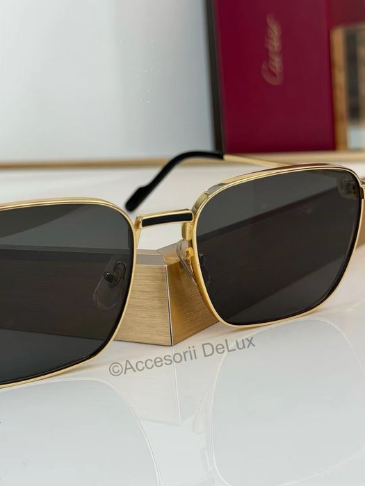 Ochelari de Soare Premiere de Cartier CT0497S Noi Full Box [Verificare Colet] Gold/Auriu