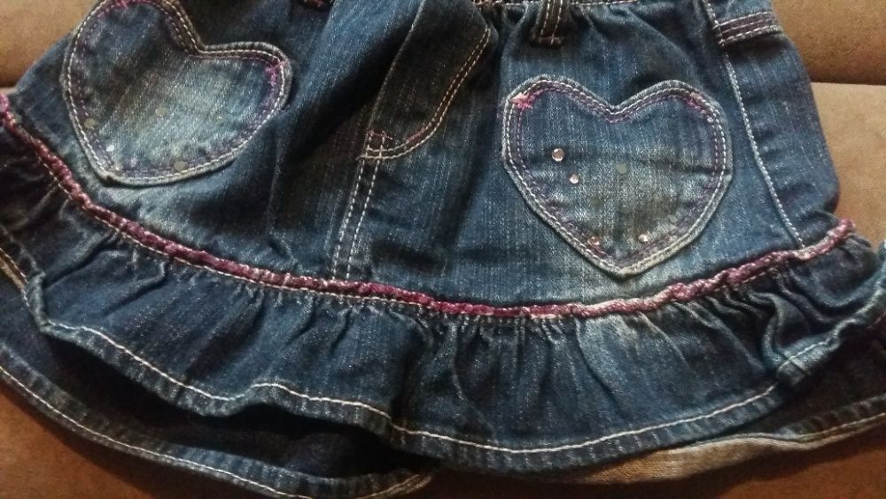 Дънкови поли и панталон за момиче 4-5г.