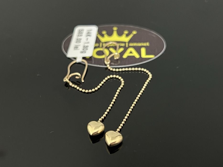 Bijuteria Royal CB : Cercei dama aur 14k 1,30gr
