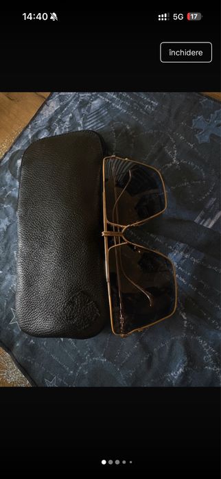 Ochelari de soare Chrome Hearts „Nipply” Gold Plated